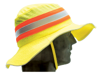 ON SITE SAFETY WIDE BRIM HAT - NEON YELLOW LARGE/XL 